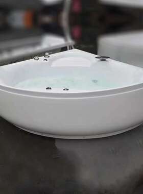 三角形扇形按摩浴缸款亚克力成人双人小户型转角恒温浴盆Jacuzzi