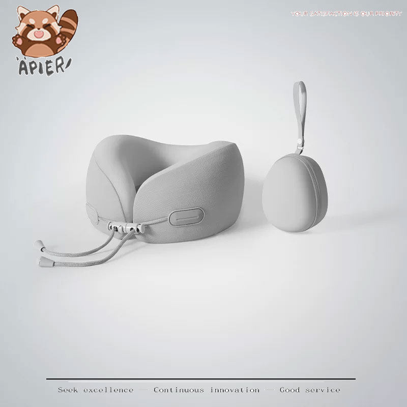Apier记忆棉u型枕可收纳便携旅行枕飞机坐车u形枕脖子护颈枕