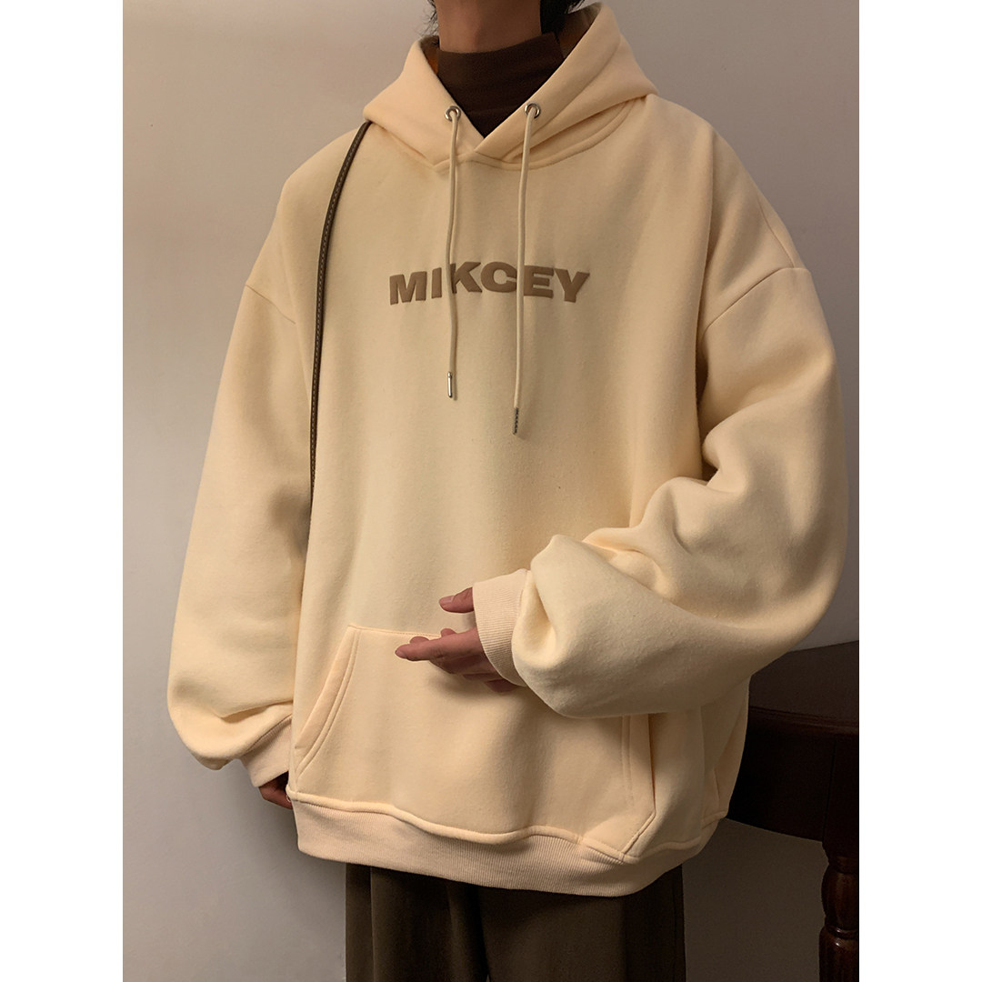 冬季新款港风罗莱大码连帽印花加绒卫衣棉服514-7 MYL6003 P65图片