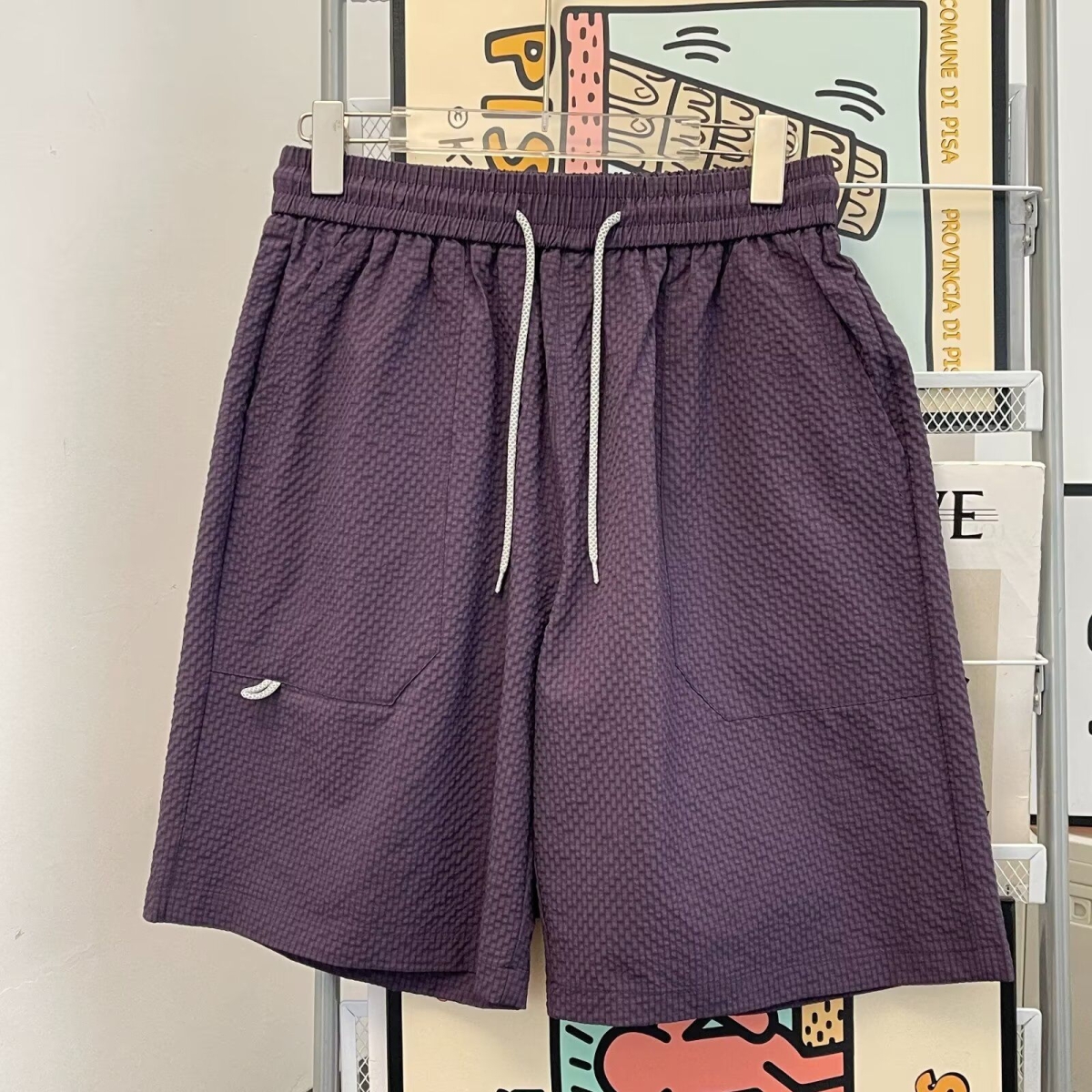 夏季新款美式短裤男潮牌薄款宽松运动休闲五分裤513DK1444P27，男装牛仔裤，星座513