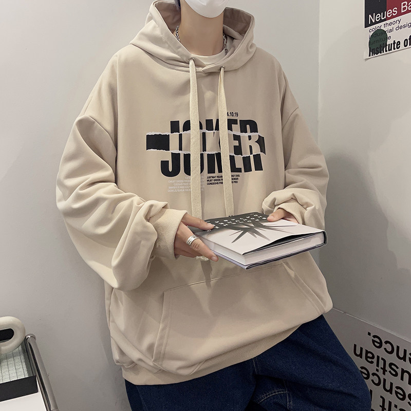 秋季新款大帽绳连帽休闲时尚套头卫衣情侣外套男514-7 WY04 P48图片