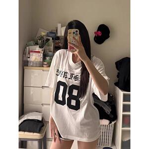 新款美式潮牌字母印花短袖T恤男款夏季513DX1134P35图片