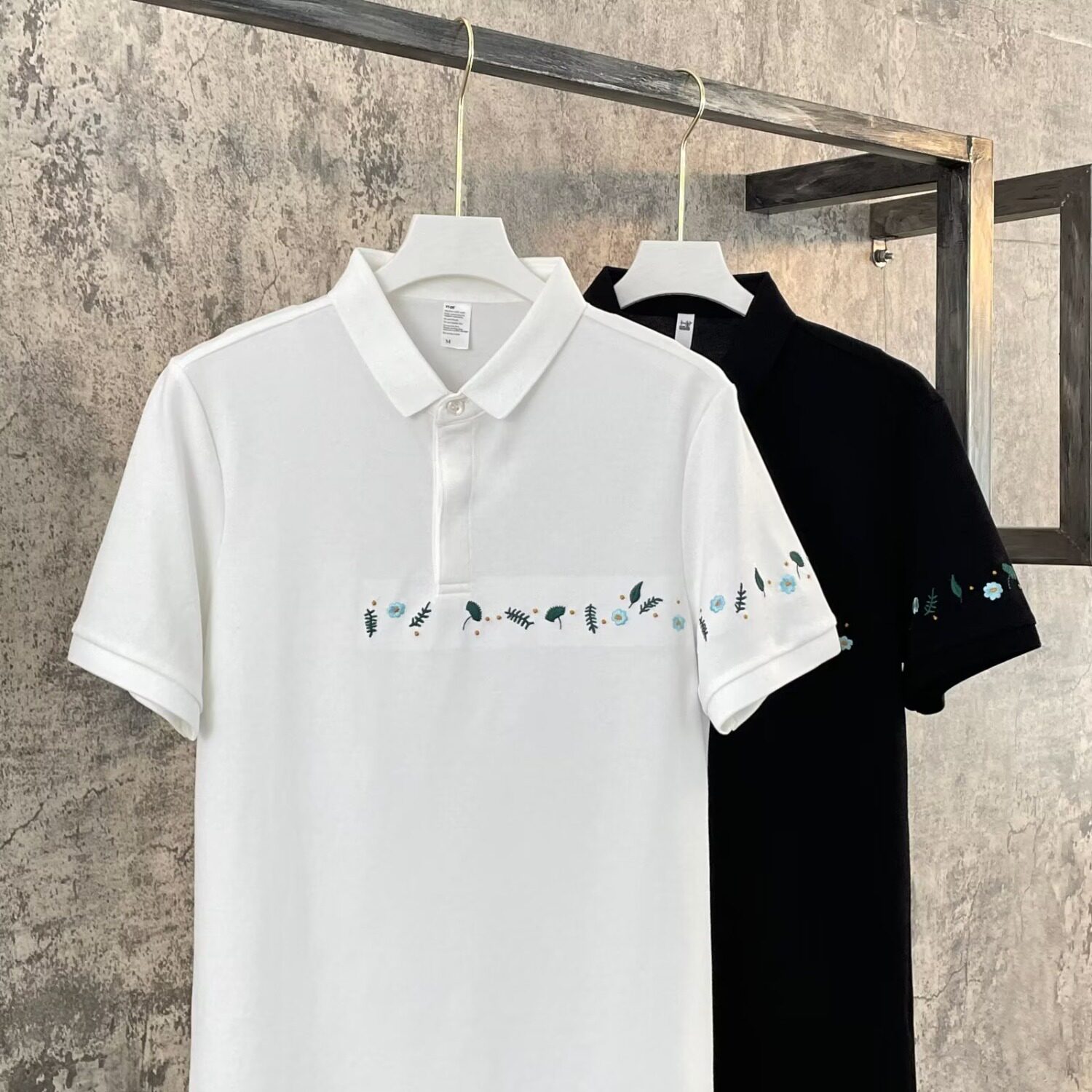 夏季刺绣短袖polo衫男潮牌翻领半袖体恤新夏潮流T恤513PL063P28,男装Polo衫,星座513