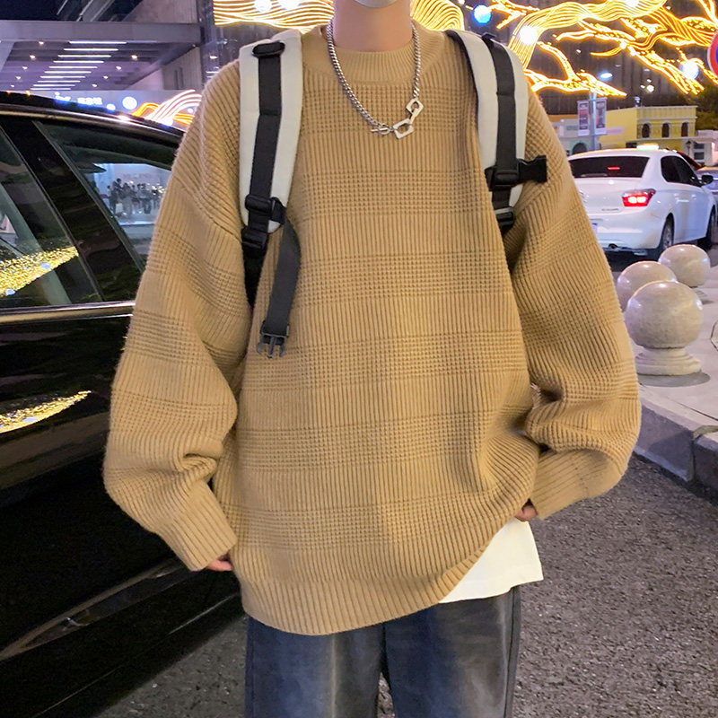 秋冬圆领纯色百搭毛衣针织衫男士重工高品质514-7MY2354P70,男装针织衫/毛衣,星座513
