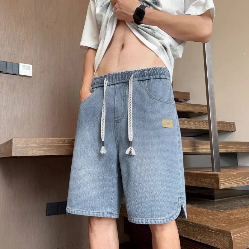 夏季薄款星空纹牛仔短裤男直筒美式潮牌五分中裤513DK1038P33,男装牛仔裤,星座513