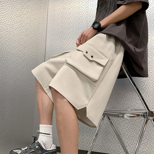 夏季新款重工大口袋工装裤宽松五分休闲潮流短裤514-7DK2331P48