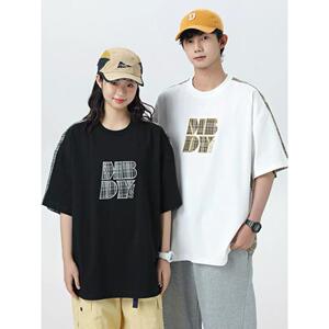 新款短袖t恤男潮牌欧美嘻哈风圆领打底衫上衣夏季513DX1125P33图片
