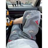 港风潮男夏季新款牛仔裤嘻哈潮高街潮流痞帅长裤513DK1251P43，商品下架区，星座513