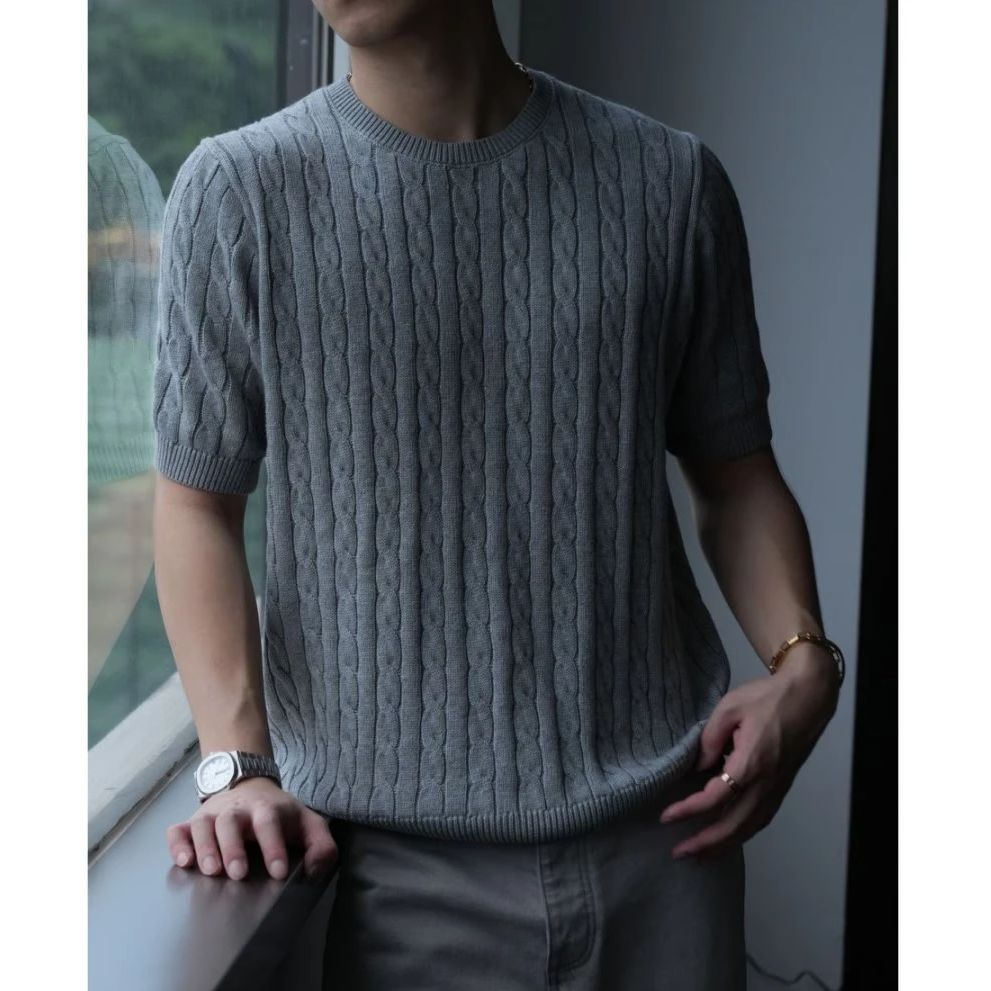 短袖t恤男潮牌夏季宽松五分袖新款简约上衣513DT1514P38,女装T恤,星座513