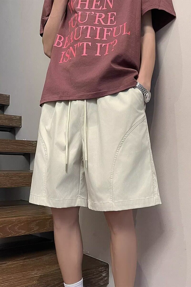 四分短裤男夏季冰丝薄款速干沙滩裤宽松休闲五分裤513DK1460P28,男装牛仔裤,星座513
