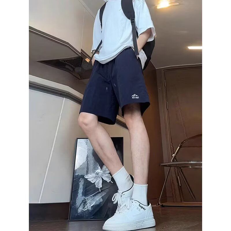 美式复古短裤男夏季薄款速干冰丝休闲五分裤513DK1362P20,男装牛仔裤,星座513