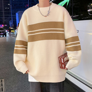 秋冬 重磅高品质 圆领撞色百搭毛衣针织衫 男士 514-7 MC2356 P70图片