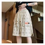 冰丝工装短裤男夏季薄款美式宽松高街大口袋五分裤男513DK1273P25，男装牛仔裤，星座513