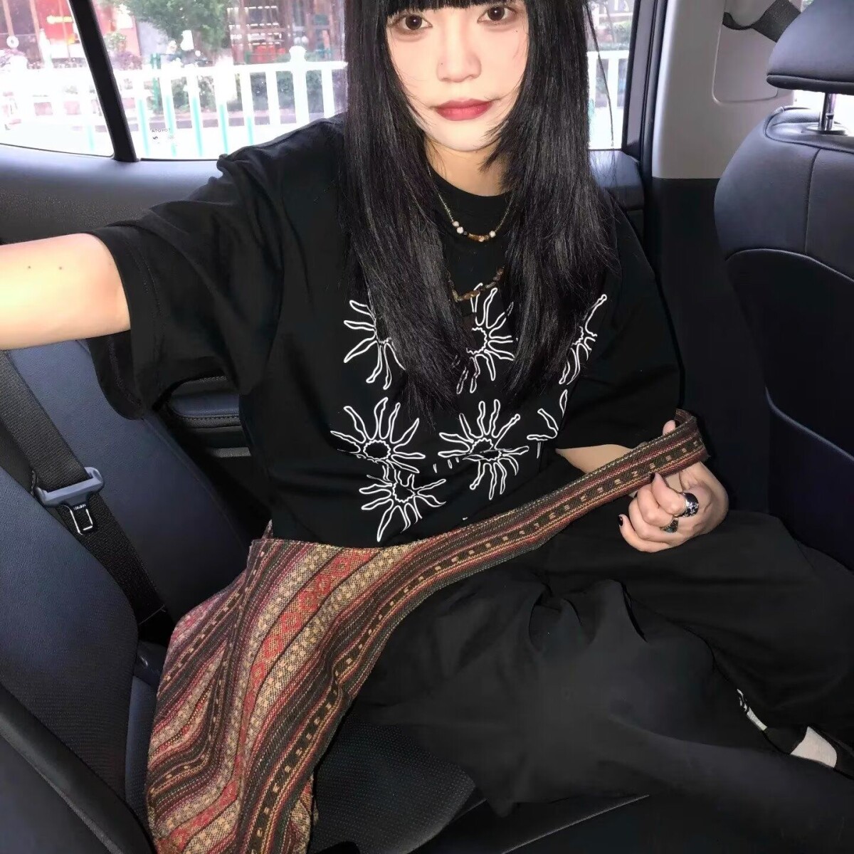夏季短袖T恤女宽松美式潮牌半袖上衣513DX3781P38,男装T恤,星座513