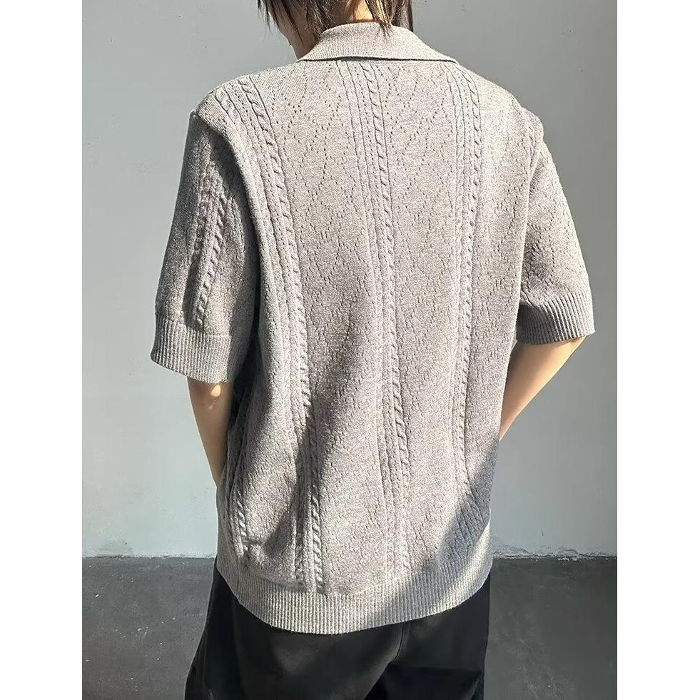 翻领短袖polo衫男潮牌夏季t恤韩版潮流新款百搭上衣513DX1428P43,男装T恤,星座513