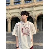 新款短袖t恤男夏季韩版潮流简约半袖上衣港风宽松休闲潮牌体恤衫，女装T恤，星座513