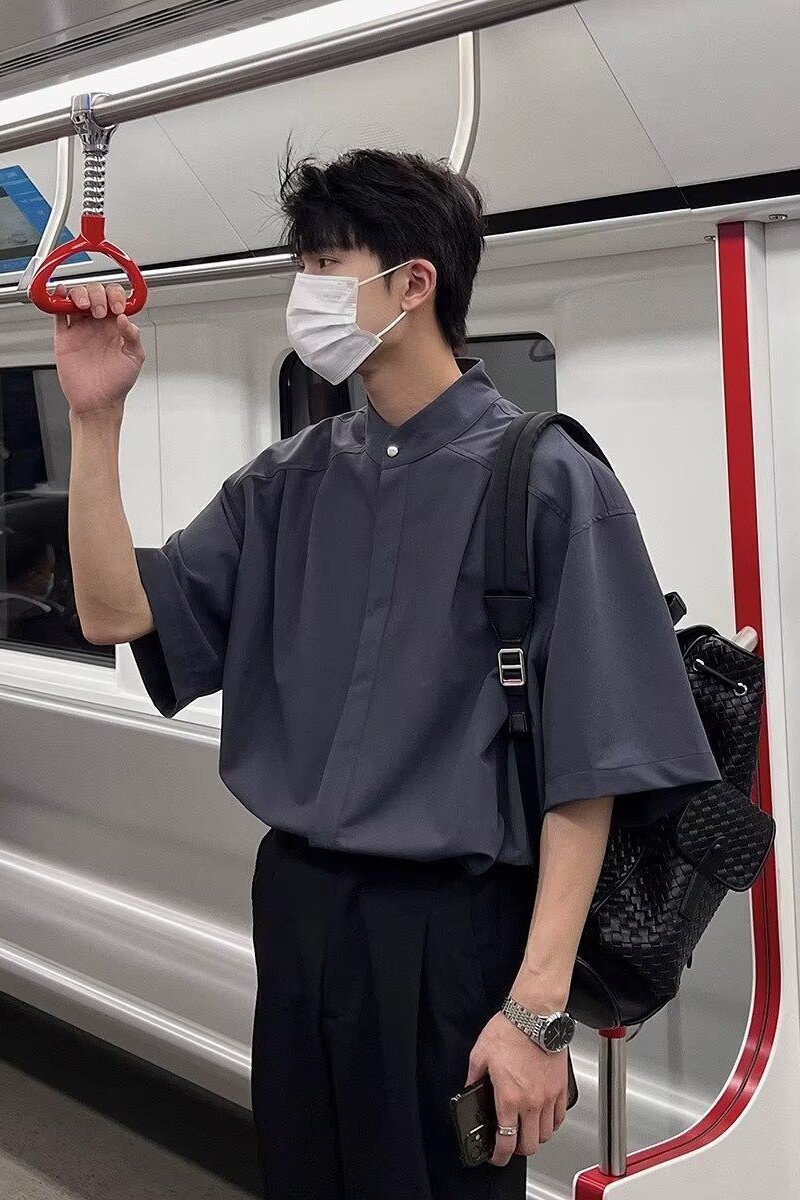 男夏季宽松百搭短袖衬衫男513DX1121P30,男装T恤,星座513