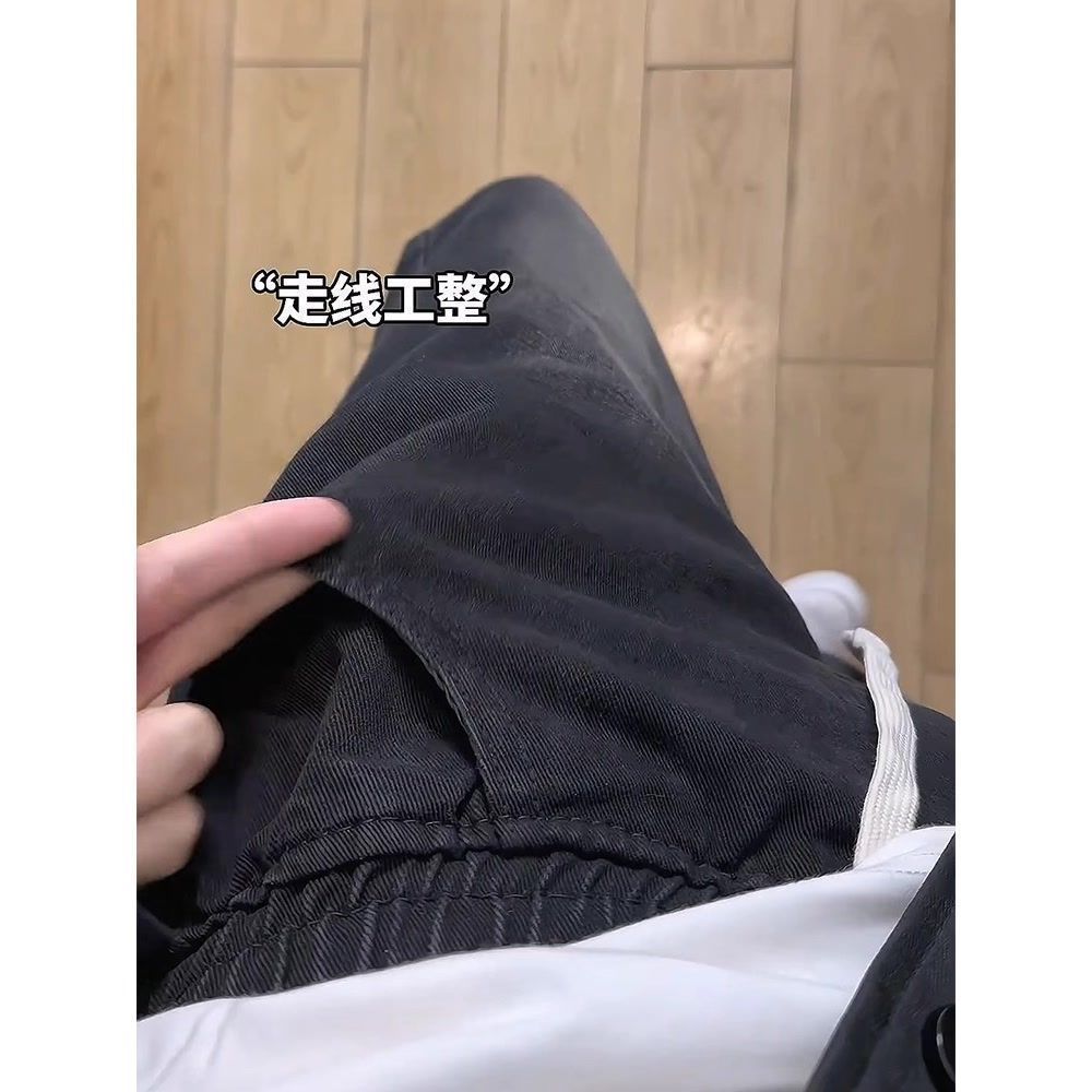 水洗做旧牛仔裤男冬季加绒加厚美式复古潮牌宽松直筒春秋微喇长裤,男装牛仔裤,星座513