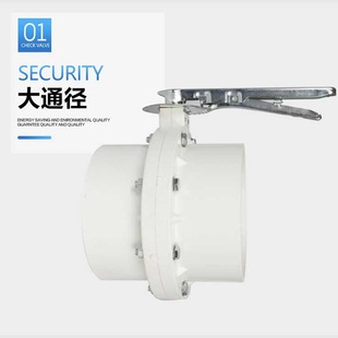 pvc水管开关阀门110pvc塑料阀门法兰蝶阀止水阀闸阀涡轮160