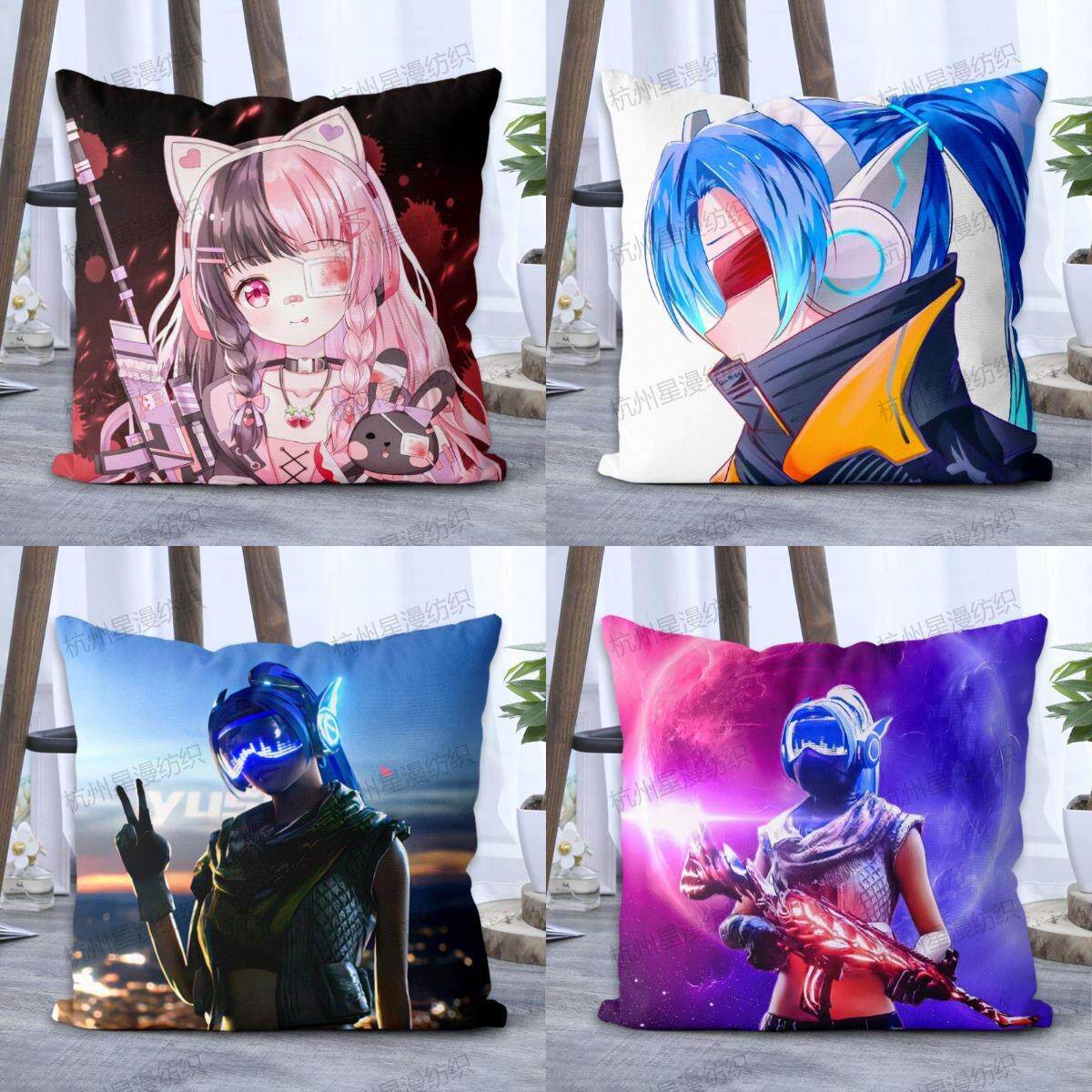 生日礼物和平精英吃鸡抱枕游戏周边定制卡通q版可爱靠垫学生宿舍