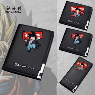 七龙珠周边孙悟空潮牌潮男钱包男生短款创意潮人皮夹青年学生个性