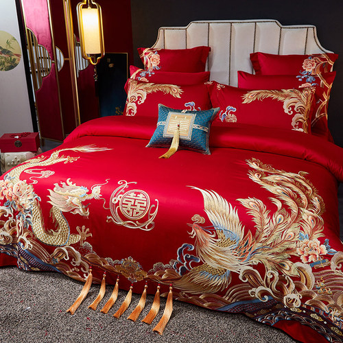 婚庆婚庆180S纯棉长绒棉四件套