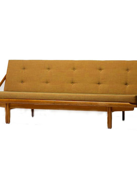 野木扶疏 MCM 中古樱桃木全实木 沙发床daybed 可折叠客厅书房