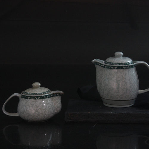 日式客厅陶瓷侧把功夫茶具