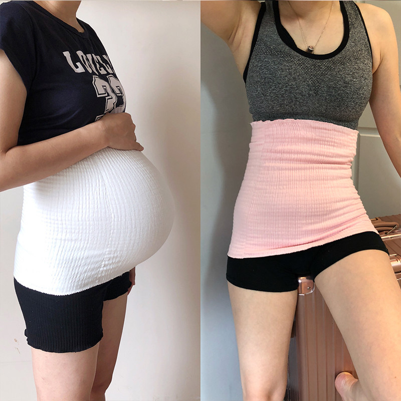 孕妇月子大人夏空调房睡觉护肚保暖防着凉神器纯棉裹腹脐围女士成