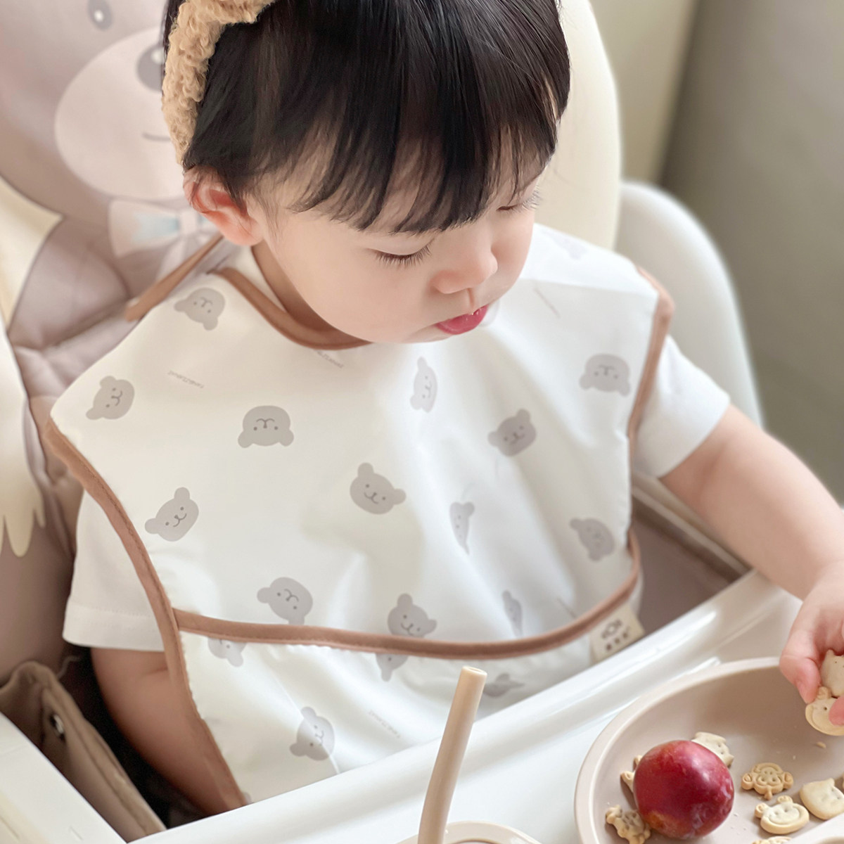 2025韩系ins超软婴儿围兜免洗防水宝宝辅食围嘴饭兜口水巾四季,婴童用品,食饭兜,淘宝优惠券,粉丝福利购,淘宝优惠卷