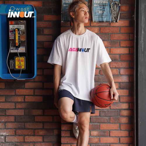 INNOUT LAB联名AG夏季短袖T恤男圆领纯棉运动投篮服吸汗百搭健身