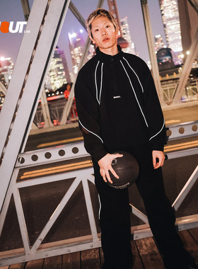 INNOUT LAB摇粒绒运动套装秋新品青年日常休闲锁温卫衣束口运动裤