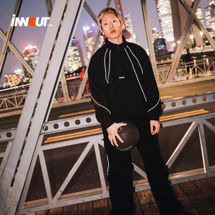 INNOUT LAB摇粒绒运动套装秋新品青年日常休闲锁温卫衣束口运动裤