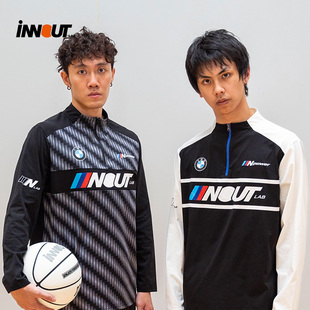 INNOUT宝马半拉链长袖T恤男款秋冬季加绒足球训练服运动跑步骑行