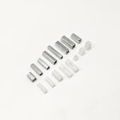 铁套方条套塑料方条套方条套管轴转换套门锁传动轴铁套管塑料套管