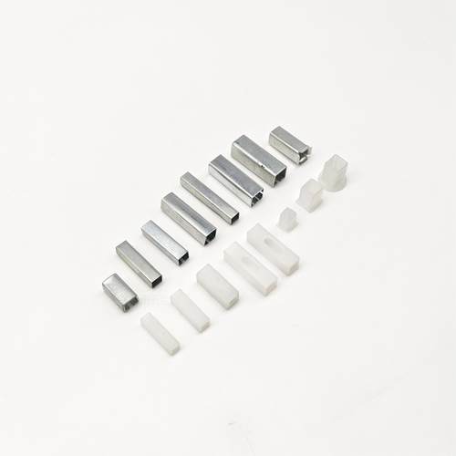 铁套方条套塑料方条套方条套管轴转换套门锁传动轴铁套管塑料套管