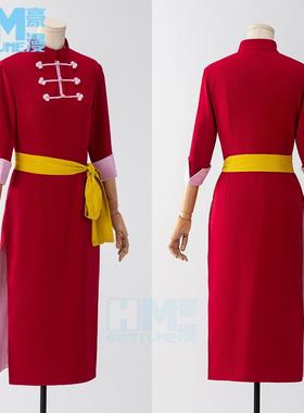 豪漫 银魂烙阳决战篇cos 烙阳神乐cos服 红色旗袍cosplay动漫女装