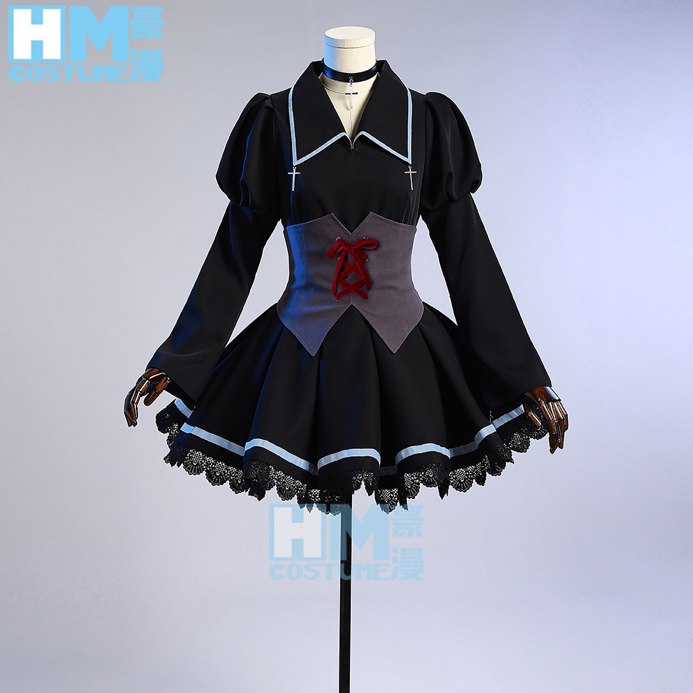 豪漫 守護(hù)甜心cos 月詠歌唄cos服 黑色連衣裙制服抗皺面料
