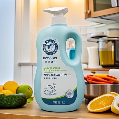 朵朵贝儿洗发沐浴露二合一温和滋养补水保湿柔嫩洗发露沐浴乳1kg