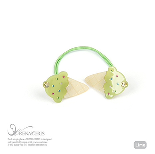 AngelRena韩国进口饰品头饰清新冰淇淋发绳 发圈A140