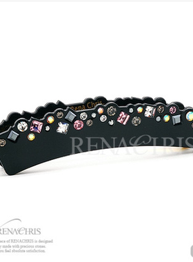 AngelRena韩国进口饰品发饰头饰繁星点点香蕉夹 B823