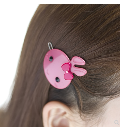 韩国进口正品发饰GRAIN de BEAUTE/AZNAVOUR米菲兔子边夹发夹扣夹