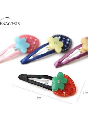 AngelRena韩国进口发饰头饰草莓宝宝发夹刘海夹边夹C433D