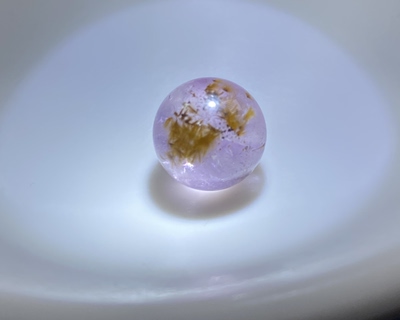 10.5mm没有任何优化注胶老矿天然紫钛晶花超七单珠