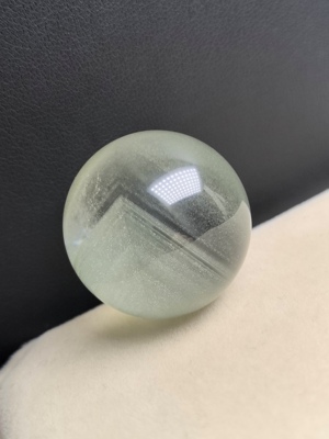 25.5㎜老矿福利天然星光绿幽灵单珠千层山金字塔水晶配饰步步高升