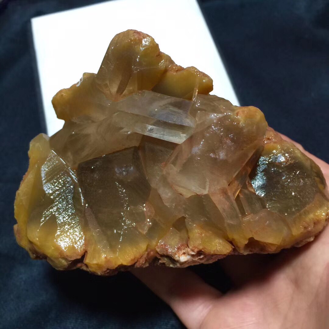 好货放漏天然黄兔毛水晶原石骨干水晶摆件