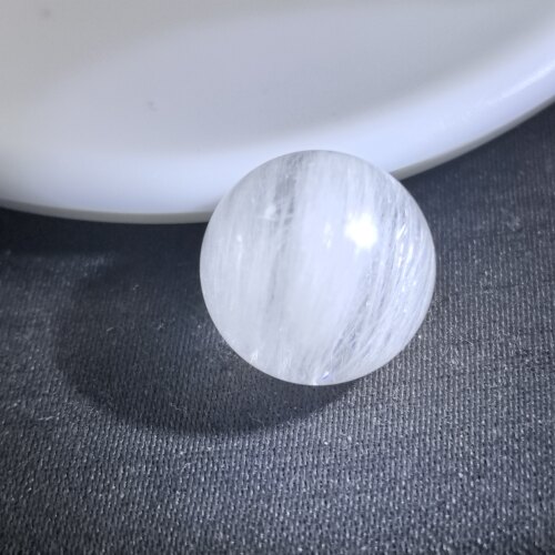 （15.2mm）顺发猫眼稀少天然猫眼白发晶白刚丝单珠