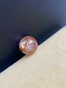 10.7mm无任何优化亏本放漏福利老矿天然水晶骸骨铜发晶单珠