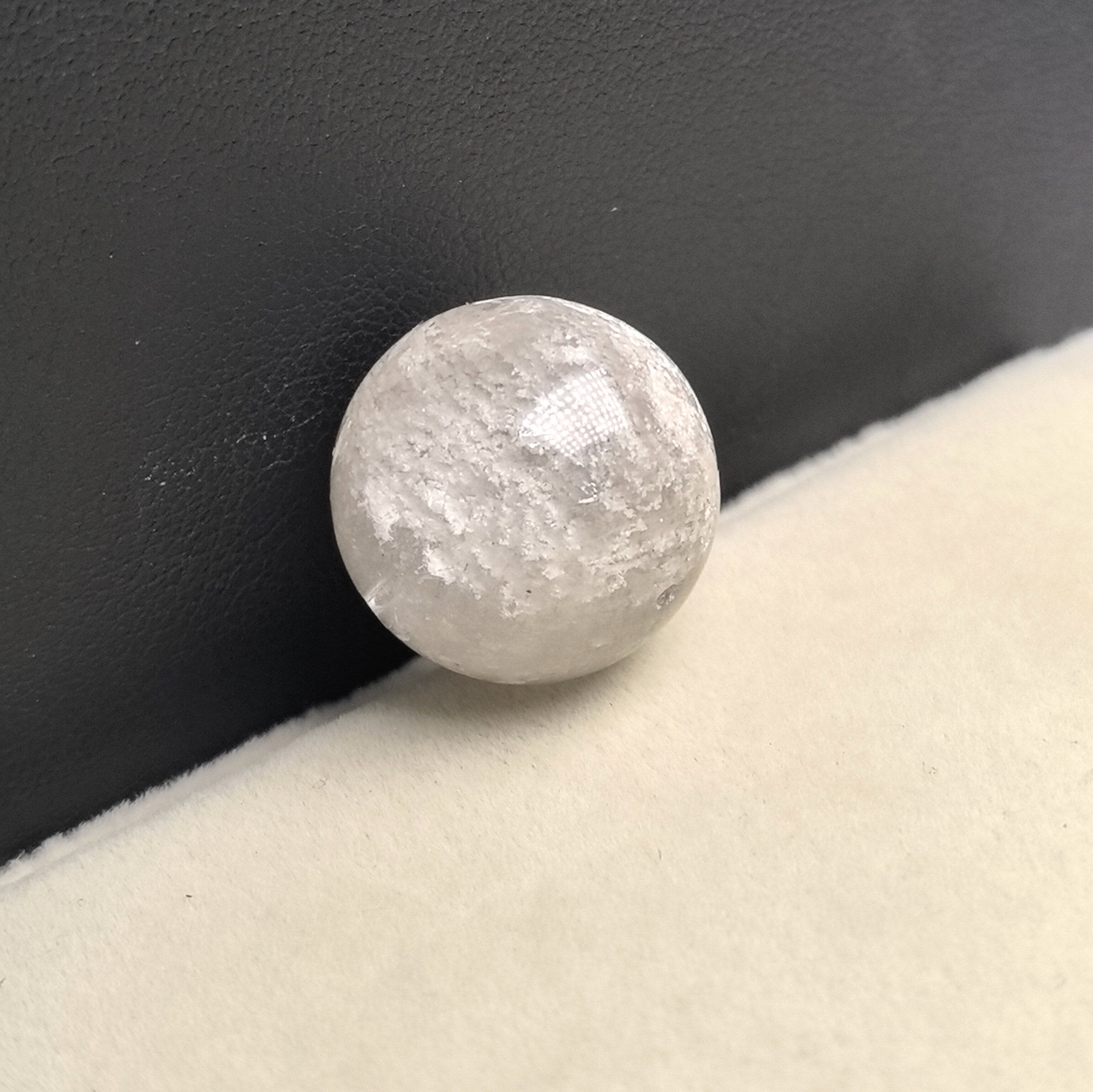 17㎜亏本大漏老矿福利天然水晶幽灵单珠水晶配饰雪山 已经打孔