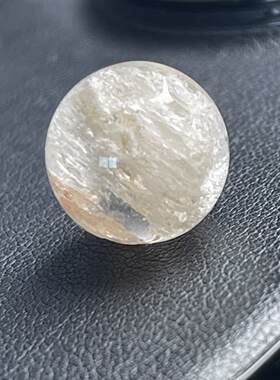 (13毫米)无优化老矿亏本放漏珠子不圆巴西天然水晶千层山幽灵单珠